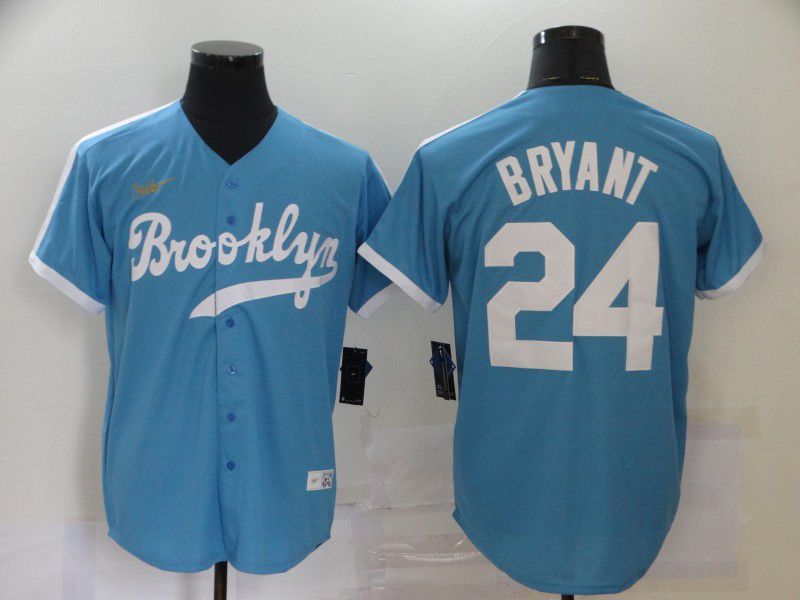 Men Los Angeles Dodgers #24 Bryant Light Blue Throwback Game 2020 MLB Nike Jerseys->los angeles dodgers->MLB Jersey